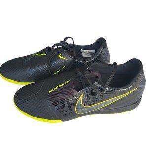Nike Skin Phantom Venom TF IC Soccer Shoes Black/Yellow Turf Mens Size 8.5